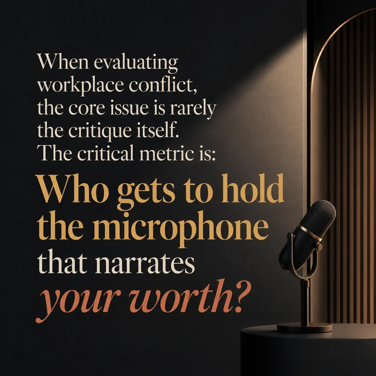 polished, text-led workplace graphic, using the image tool so the quote remains the clear focal point
